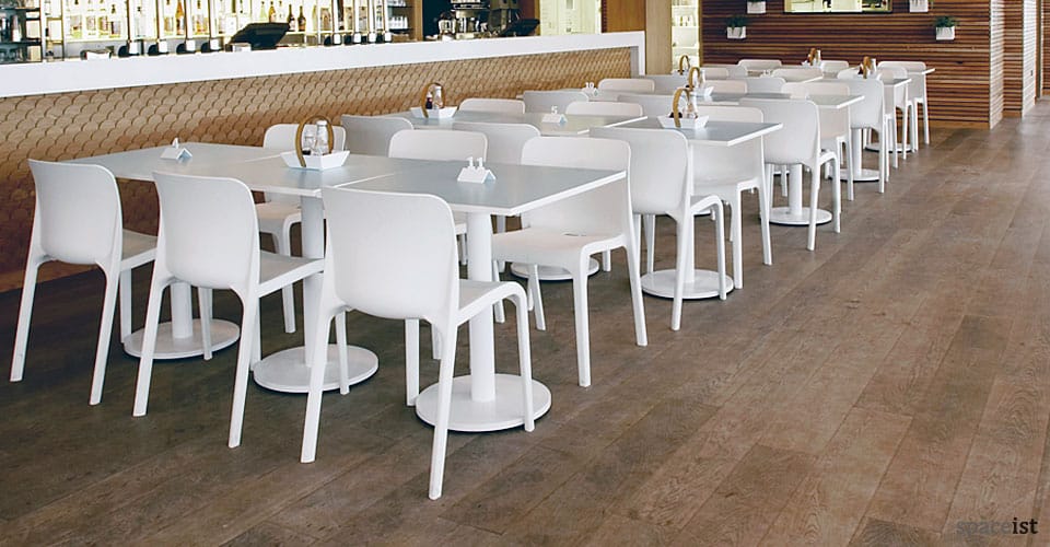 pop white cafe chair