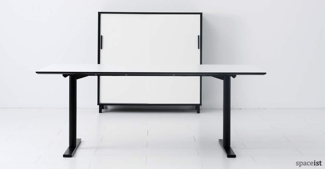 Q-10 black standing office desk