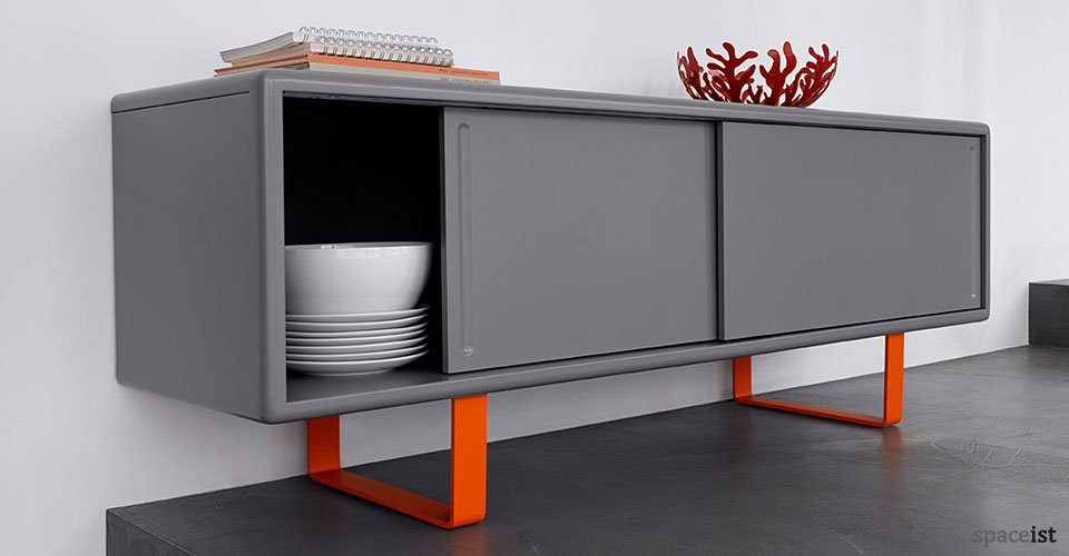 s4 grey orange meeting room cabinet
