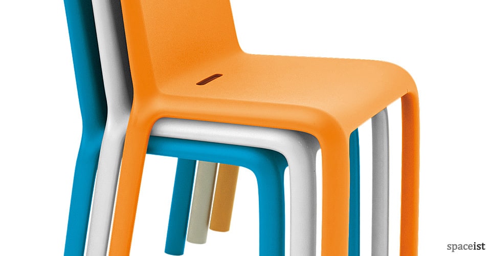 snow colourful designer cafe chairs