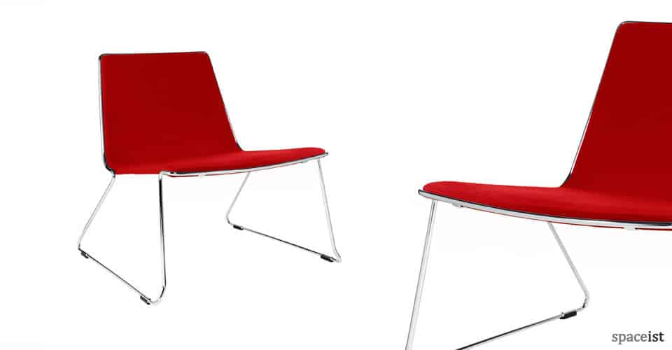 speed red easy chairs