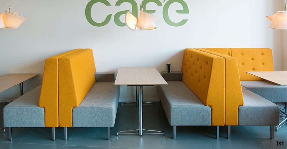 t leg rectangular beech cafe tables