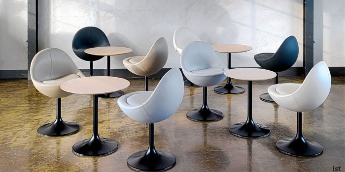 venus egg shape breakout chairs