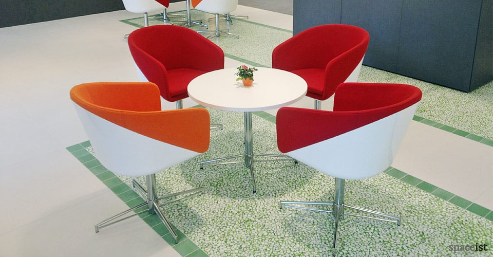 x cafe table white laminate